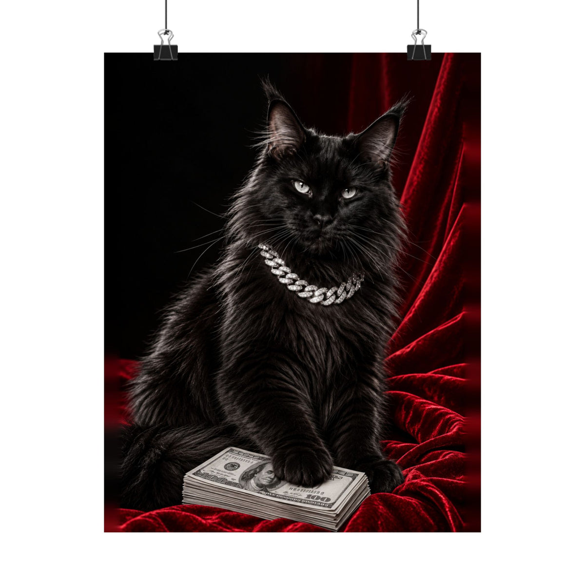 Cat Cash - Meme Wall Art | Matte Poster