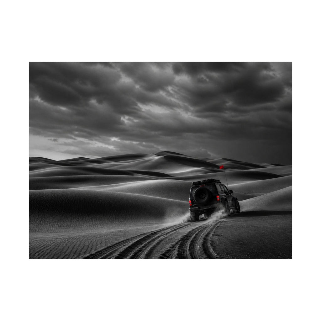 Go Beyond the Road - Minimalist Bedroom Wall Art | Matte Poster (Landscape)