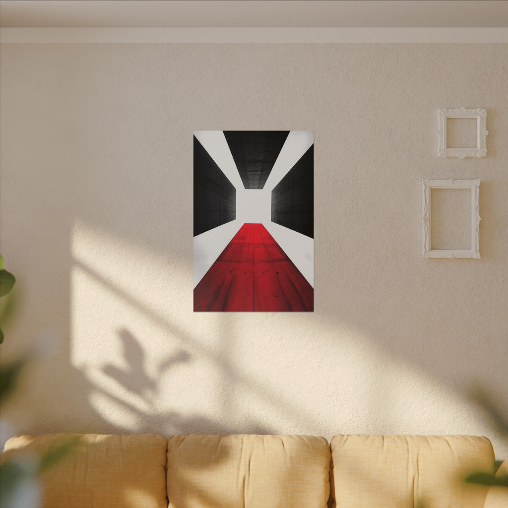 The Red Facade - Red Wall Decor | Canvas
