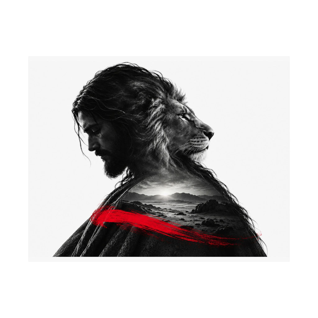 Lion of Judah - Christian Wall Art | Matte Poster (Landscape)