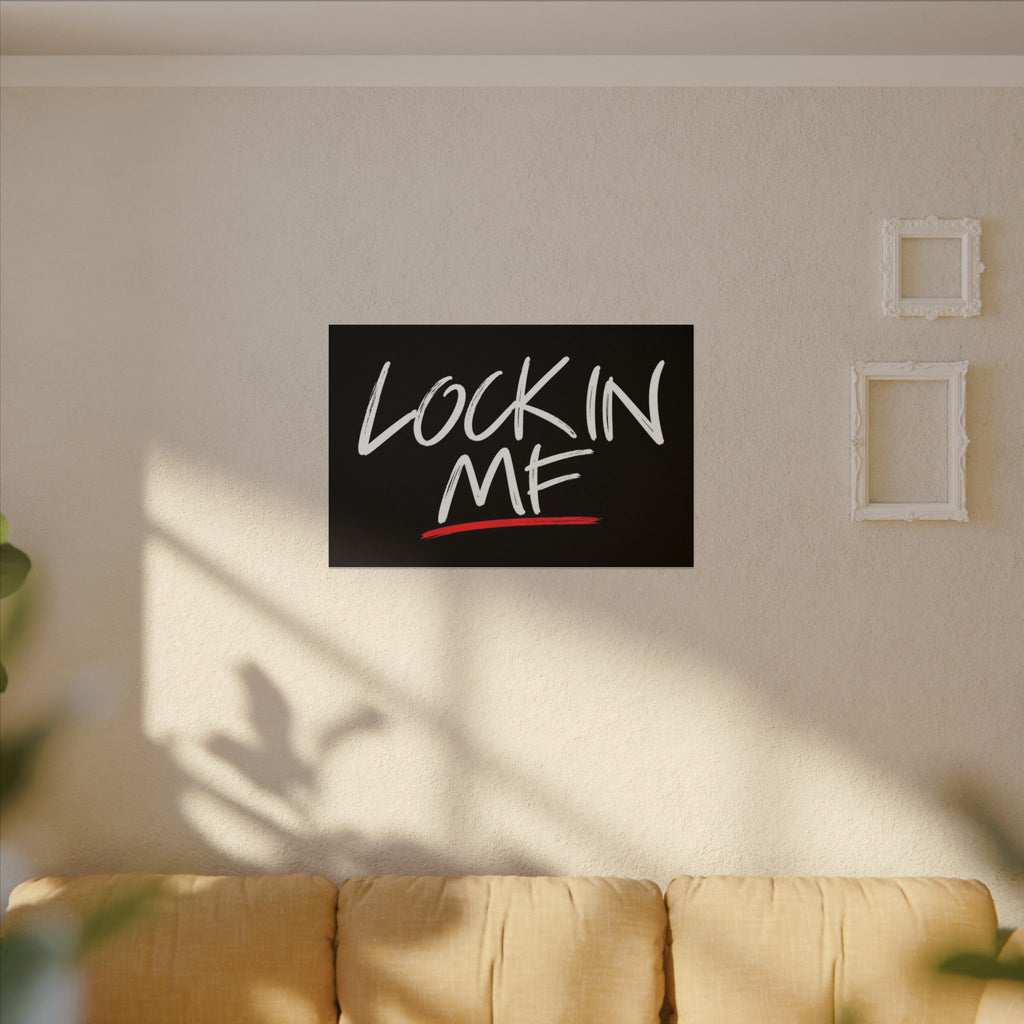 Lock In - Motivational Wall Art | Canvas (Landscape)