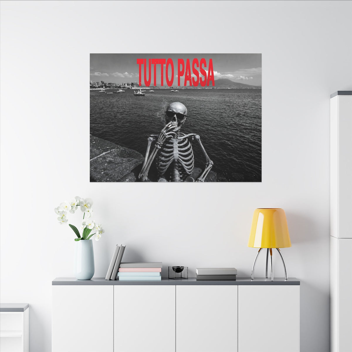 Tutto Passa - Skeleton Painting | Canvas (Landscape)