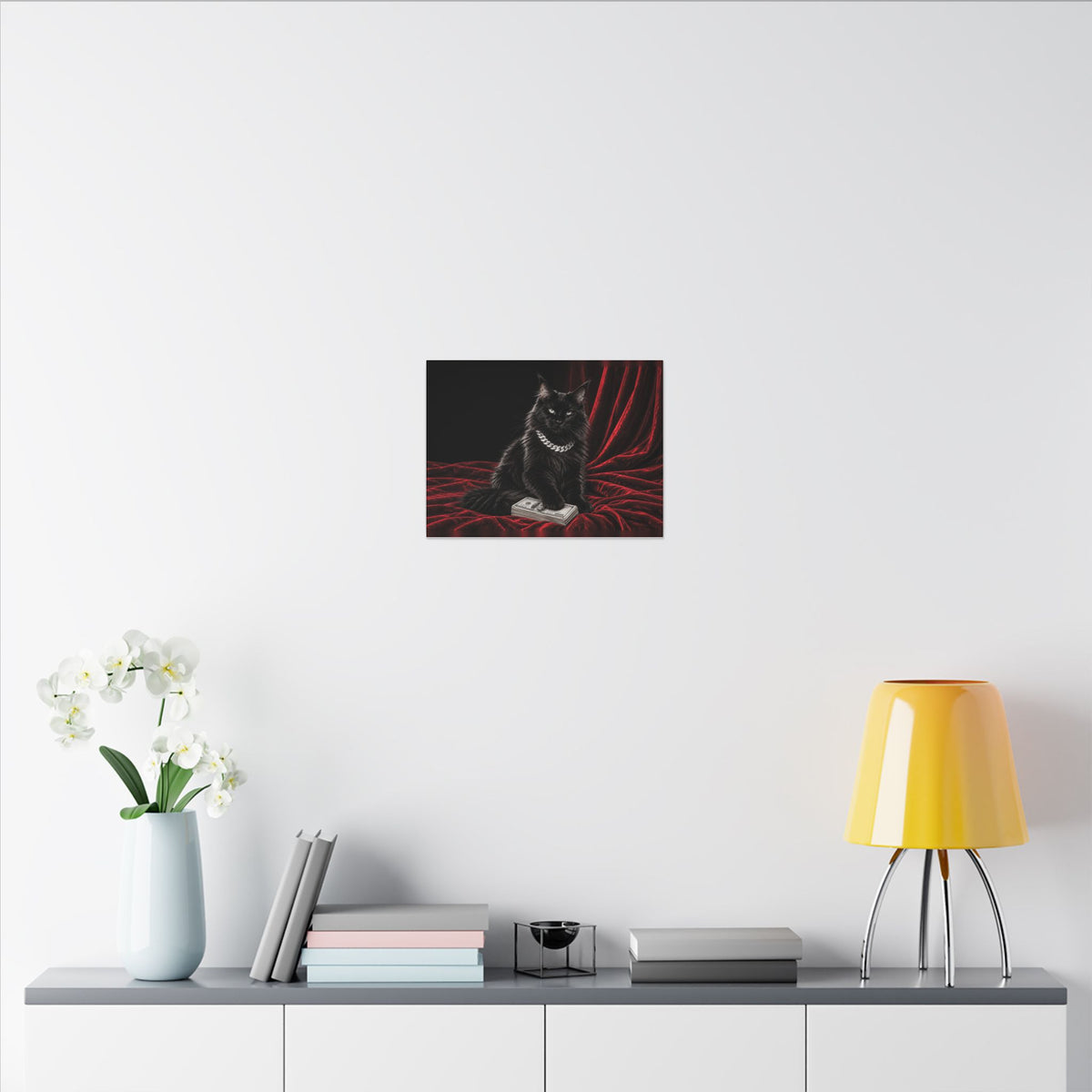 Cat Cash - Meme Wall Art | Canvas (Landscape)