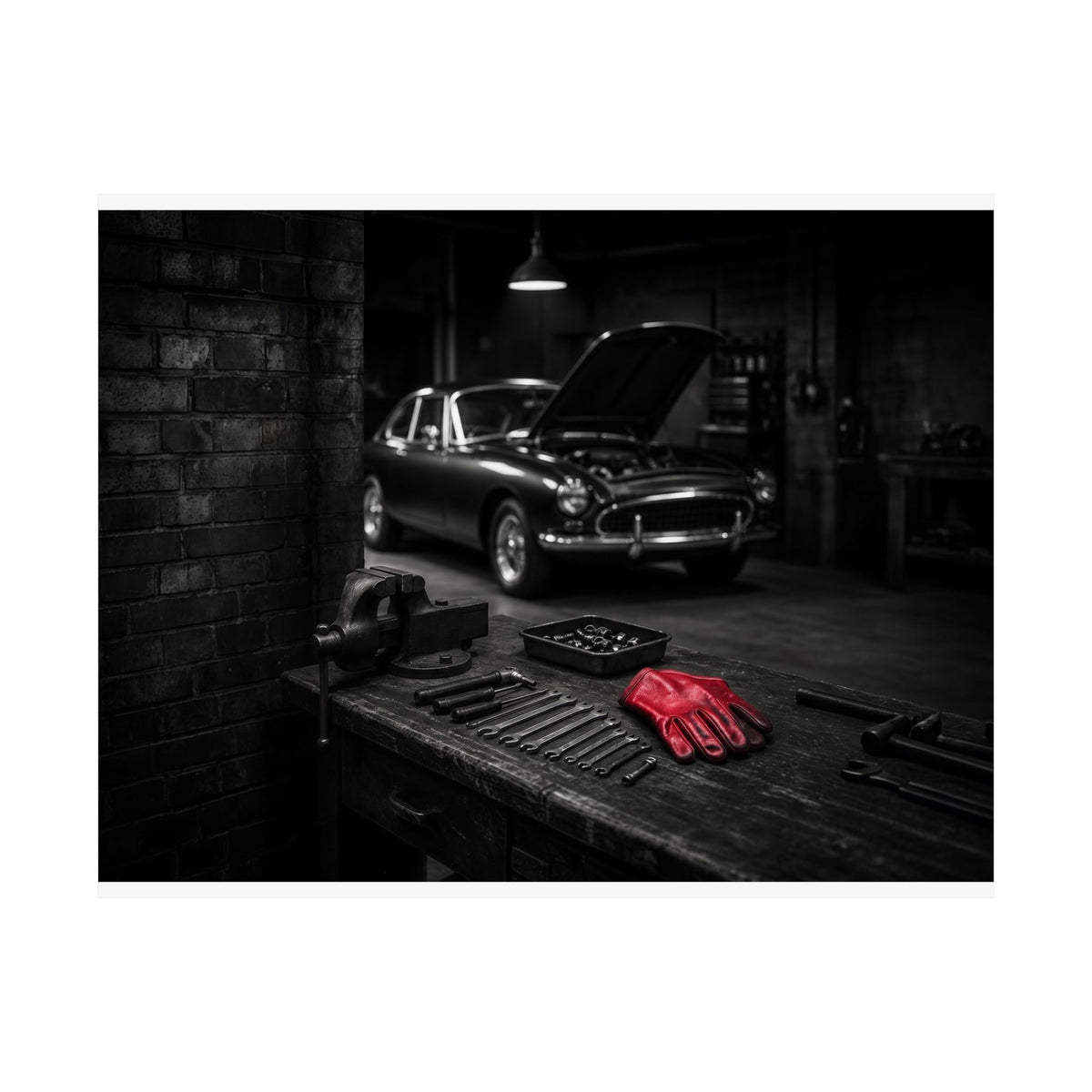 Built, Not Bought - Garage Wall Art | Matte Poster (Landscape)