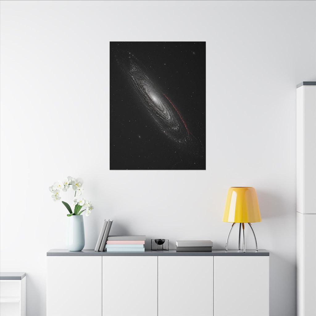 Crimson Orbit - Space Wall Art | Canvas