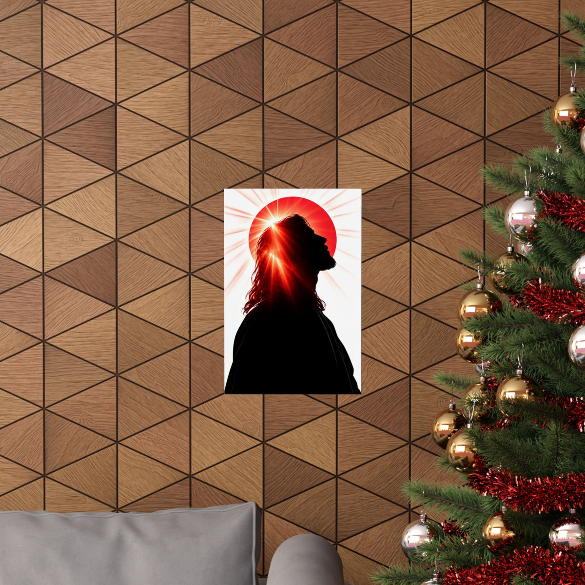 Jesus Silhouette - Christian Wall Art | Matte Poster
