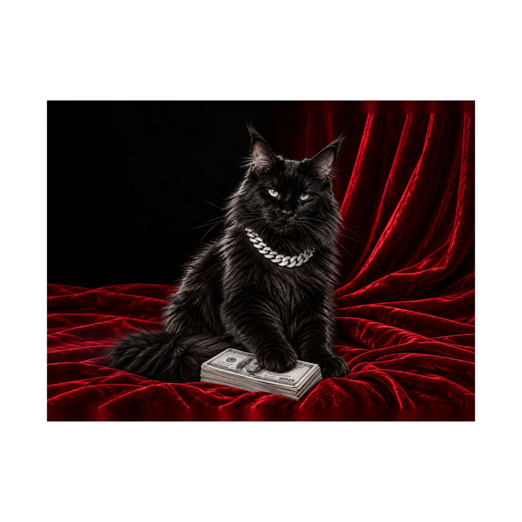 Cat Cash - Meme Wall Art | Matte Poster (Landscape)
