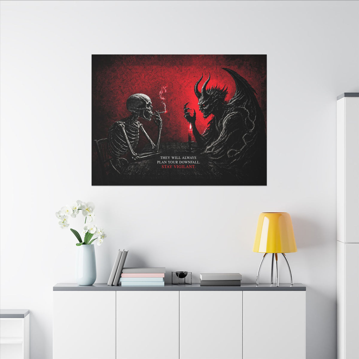 Stay Vigilant - Dark Wall Art | Canvas (Landscape)