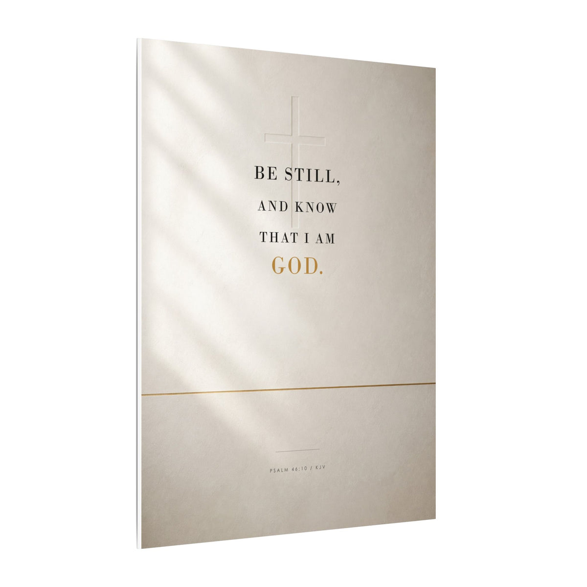 Be Still - Psalm 46:10 Bible Verse Wall Art | Canvas