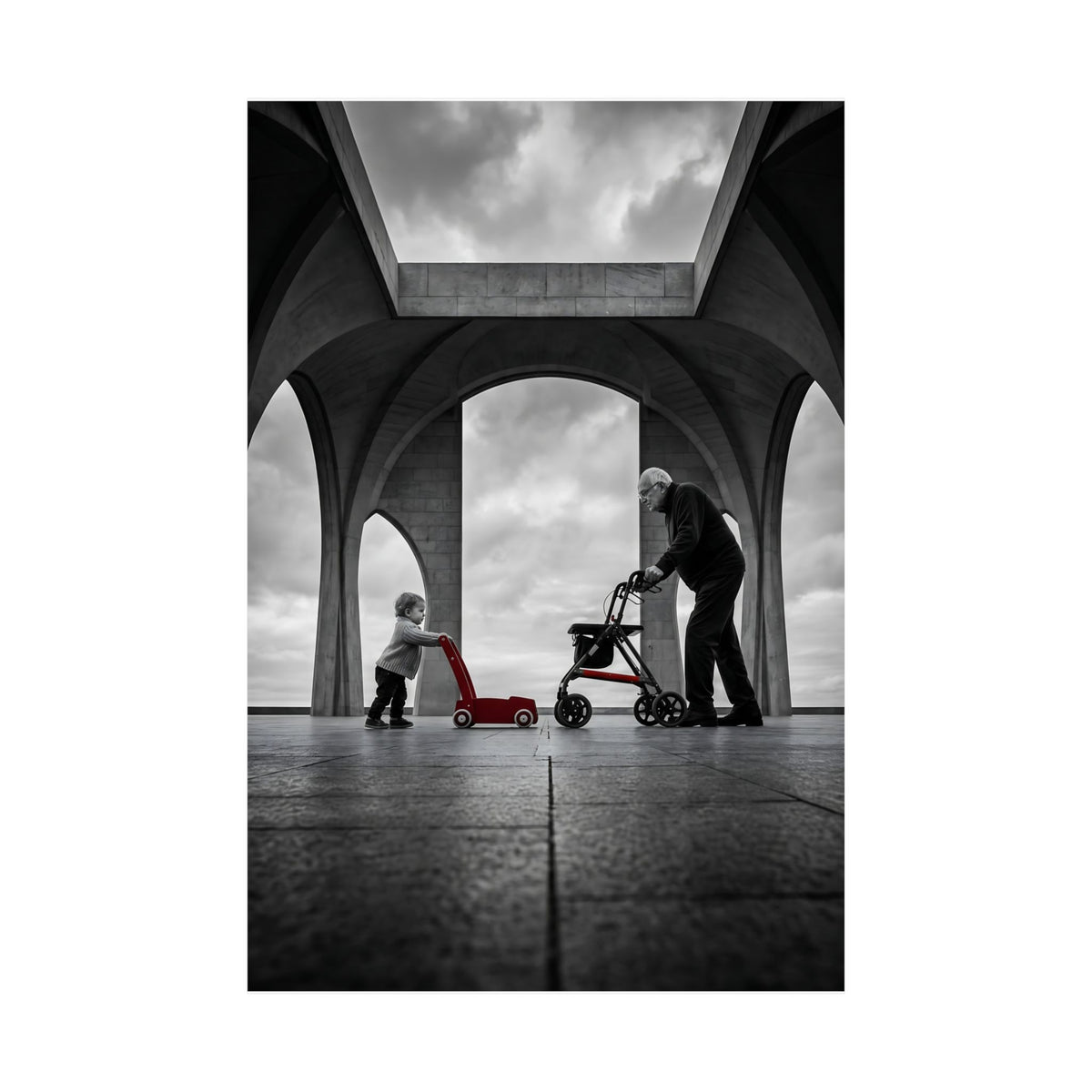 Between the Arches - Bedroom Wall Art | Matte Poster