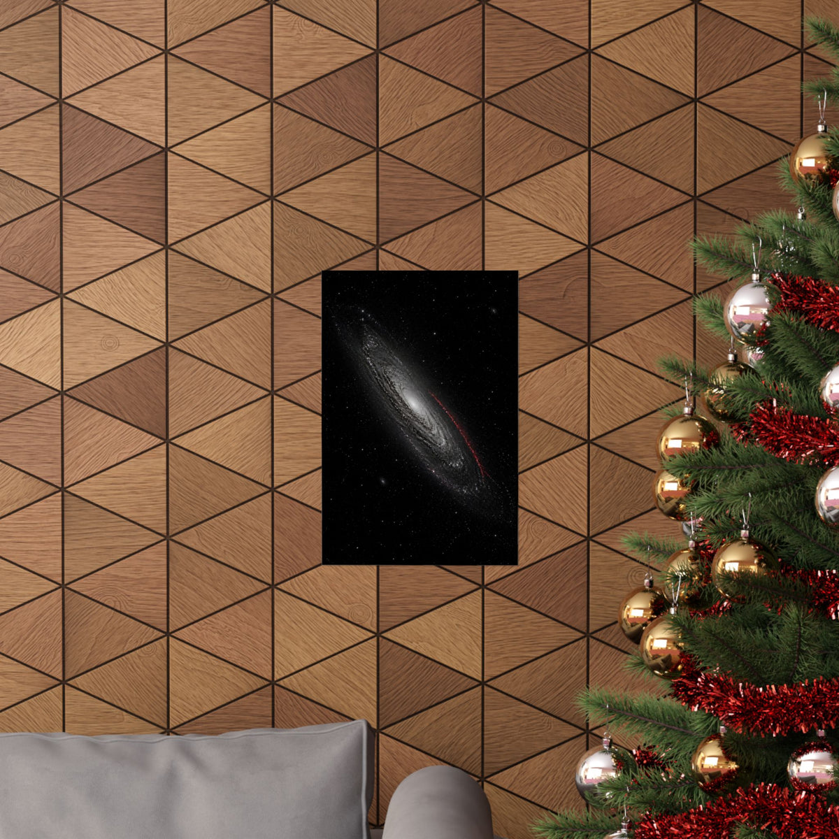 Crimson Orbit - Space Wall Art | Matte Poster