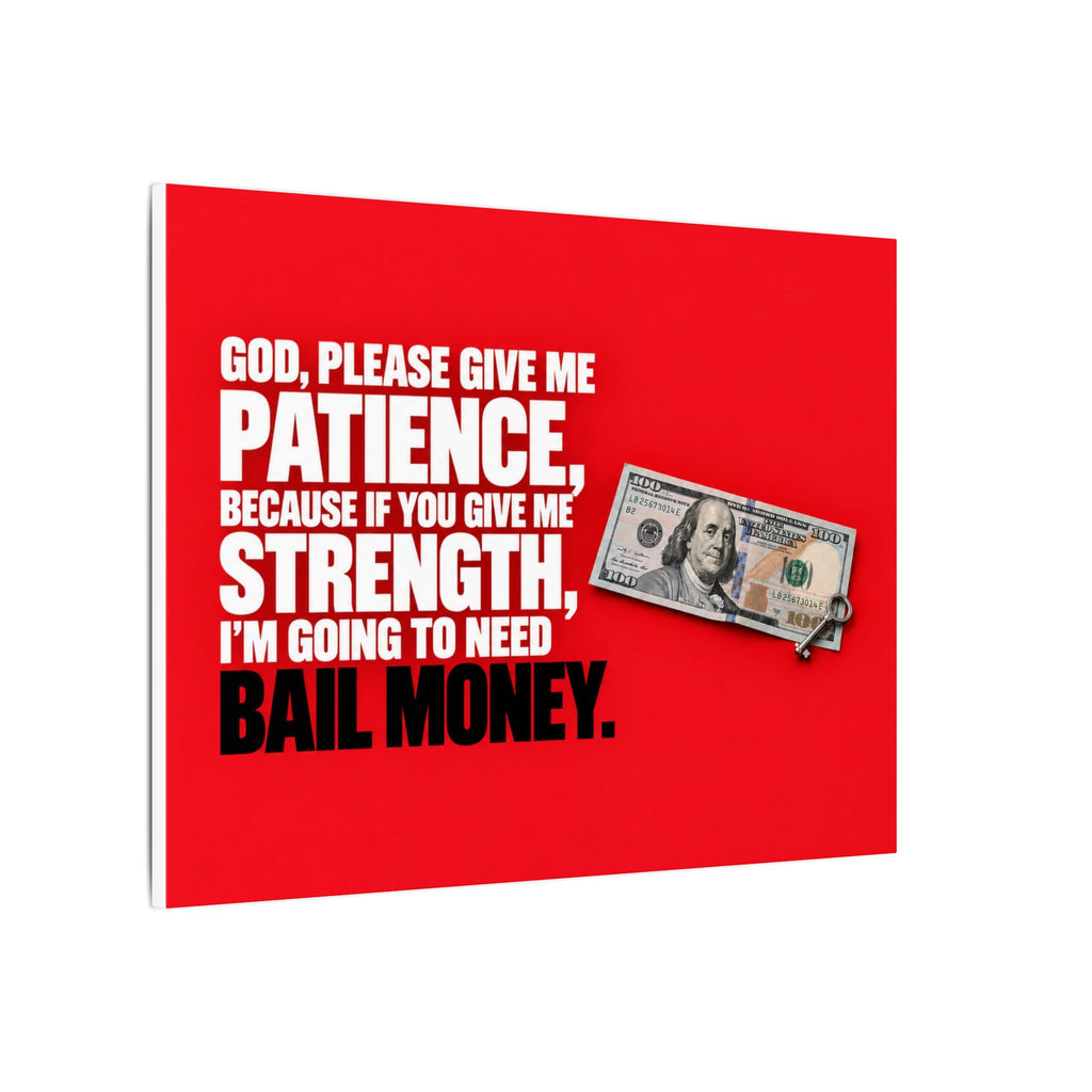 Bail Money - Meme Wall Art | Canvas (Landscape)