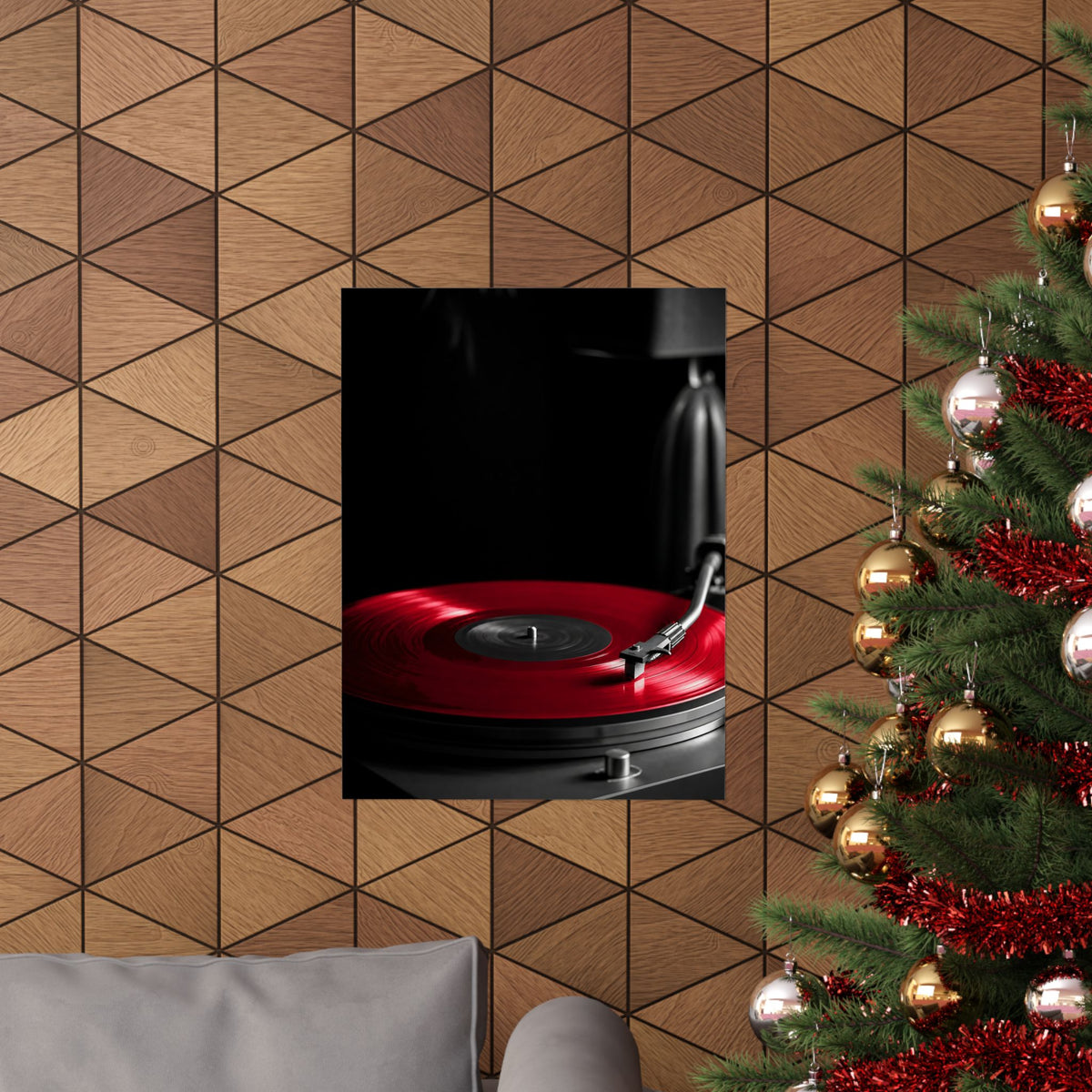 Red Vinyl - Mens Office Wall Art | Matte Poster