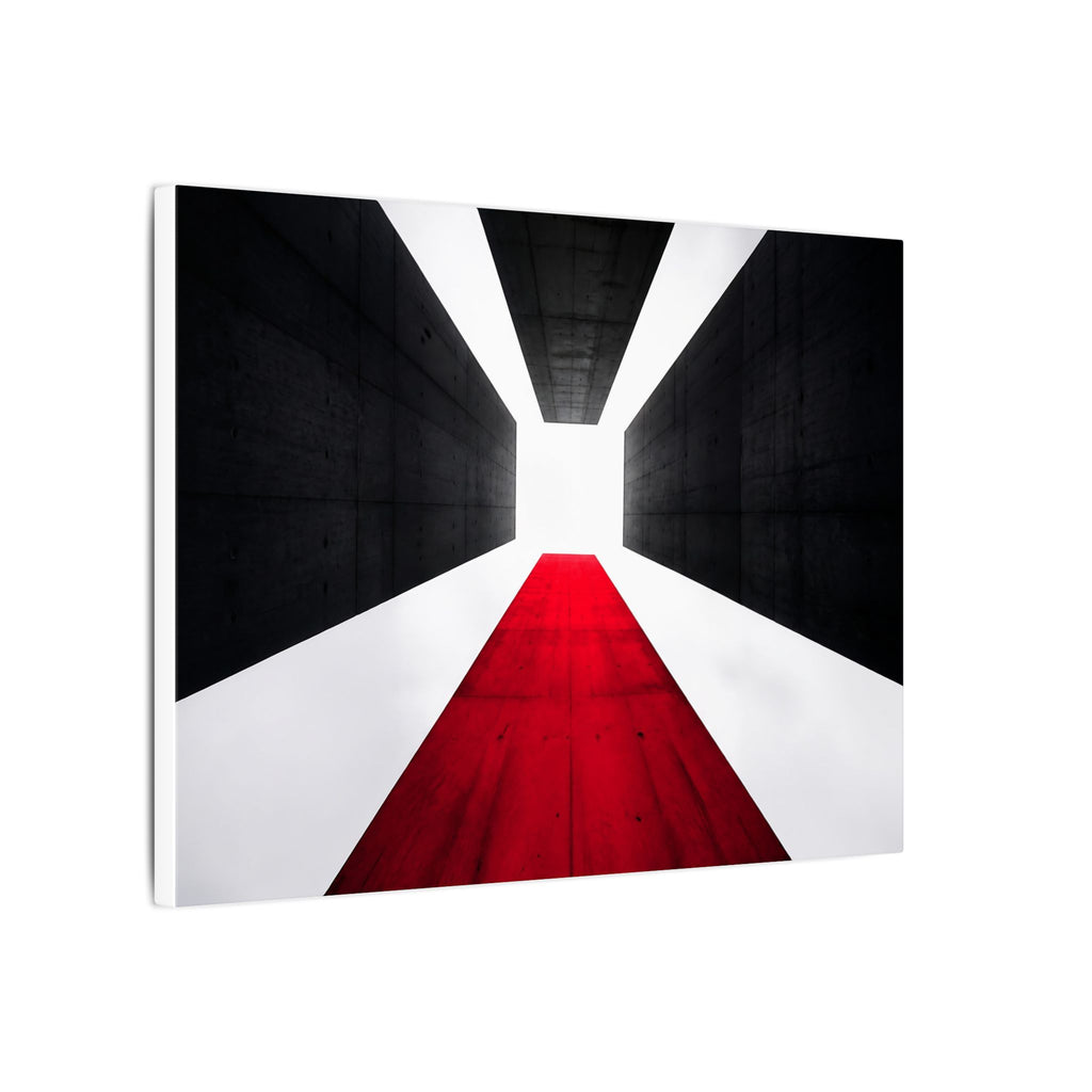 The Red Facade - Red Wall Decor | Canvas (Landscape)