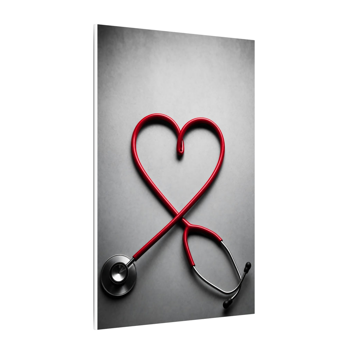The Stethoscope Heart - Doctor's Office Wall Art | Canvas