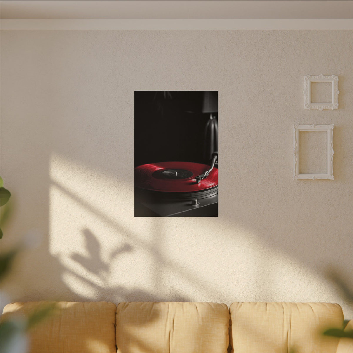 Red Vinyl - Mens Office Wall Art | Canvas