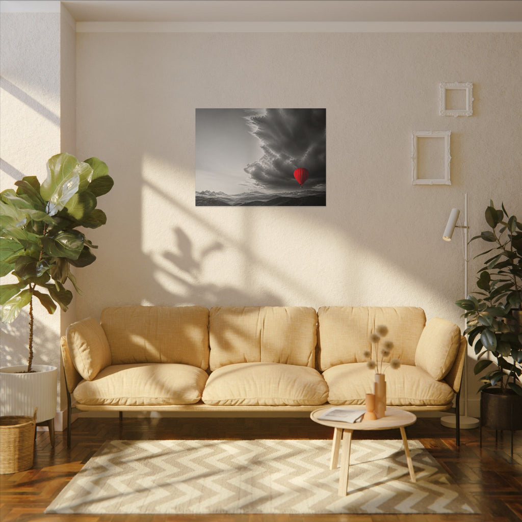 Red Balloon - Over the Bed Wall Art | Canvas (Landscape)