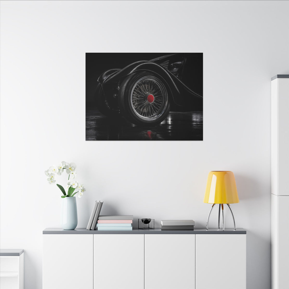Spoke and Steel - Classic Car Wall Art | Canvas (Landscape)