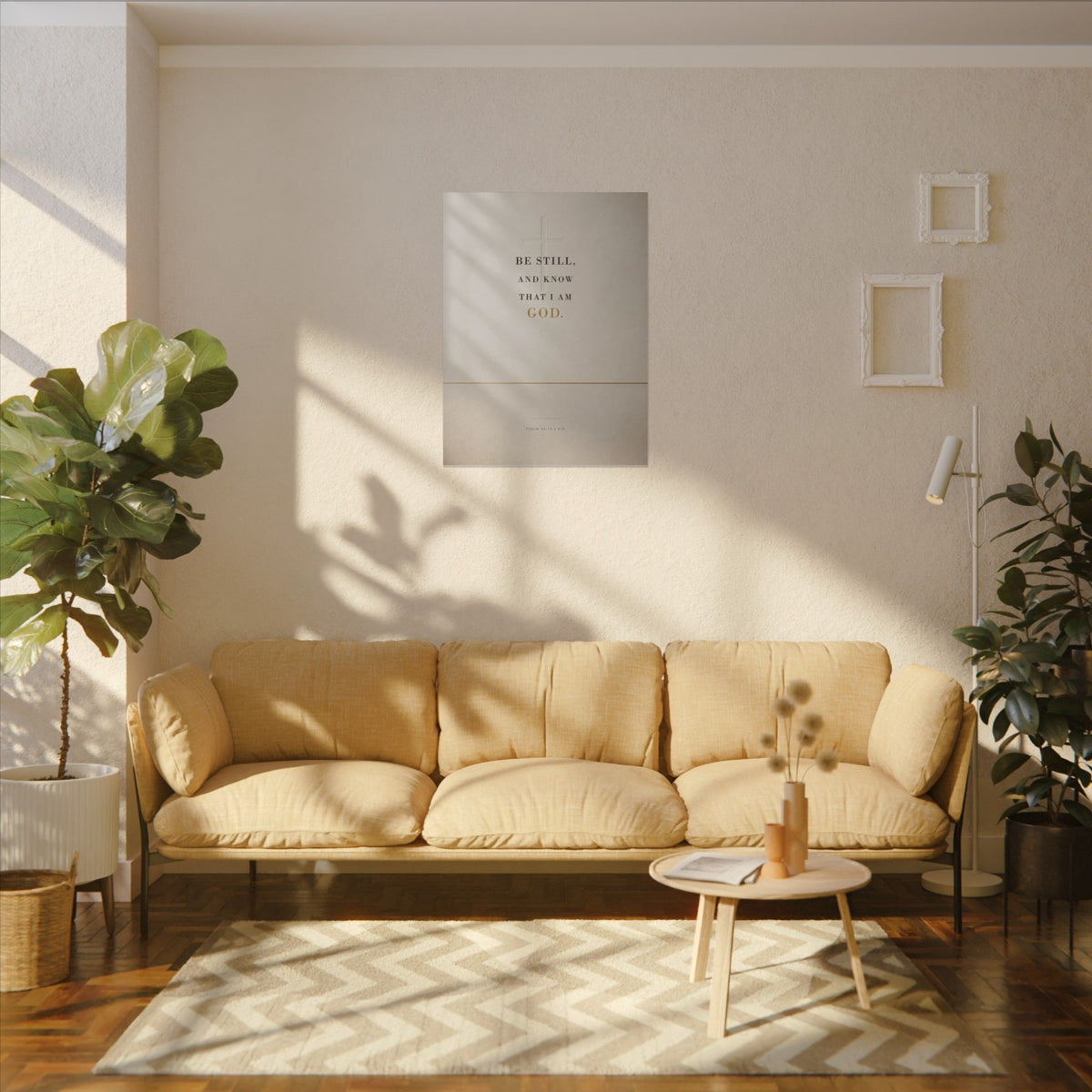Be Still - Psalm 46:10 Bible Verse Wall Art | Canvas