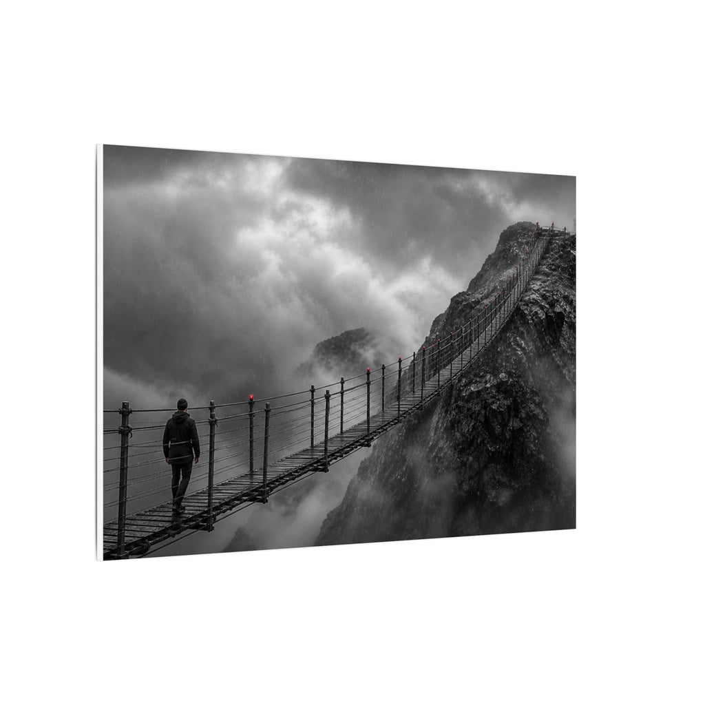 Cross What Scares You - Bedroom Art Prints | Canvas (Landscape)