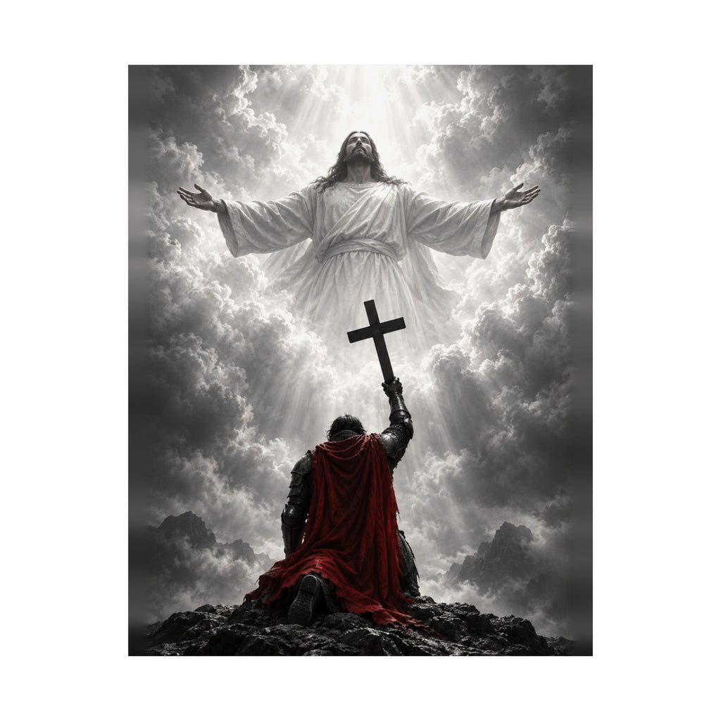 Jesus and the Warrior - Christian Wall Art | Matte Poster