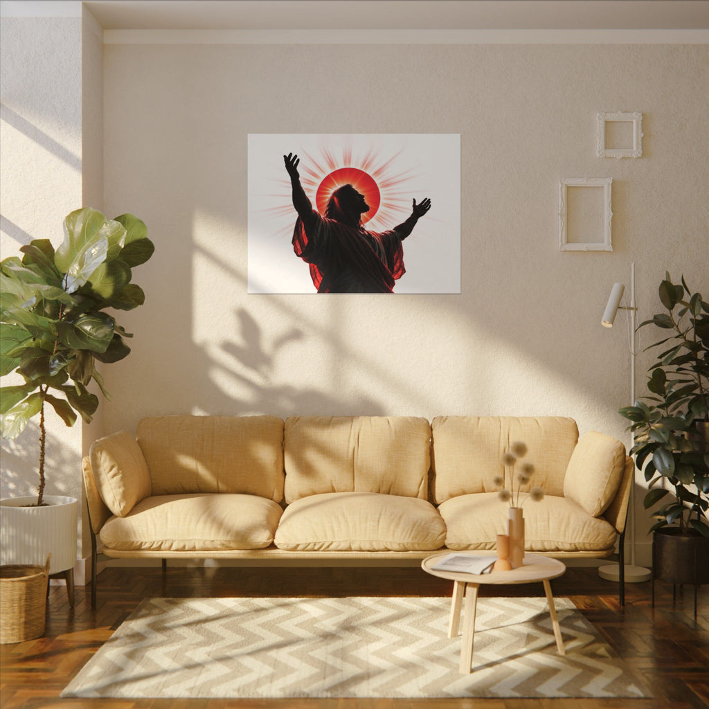 Red Sun Victory - Christian Wall Art | Canvas (Landscape)