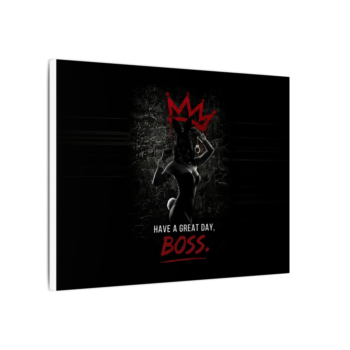 Great Day, Boss - Dark Humor Wall Art | Canvas (Landscape)