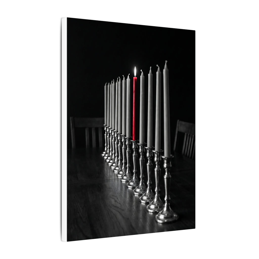 One Candle Lit - Dining Room Wall Art | Canvas