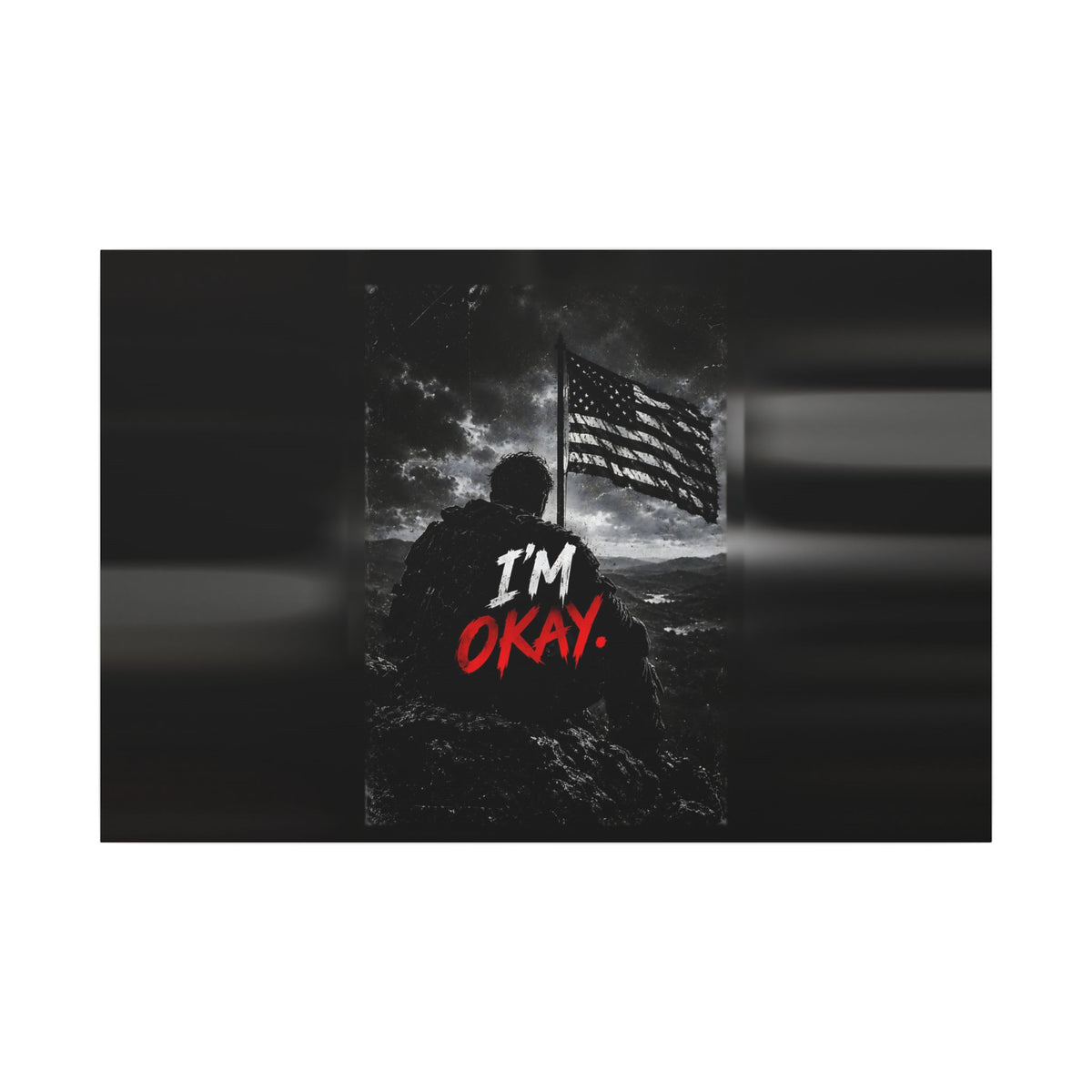 I'm Okay - Man Cave Wall Art | Canvas (Landscape)