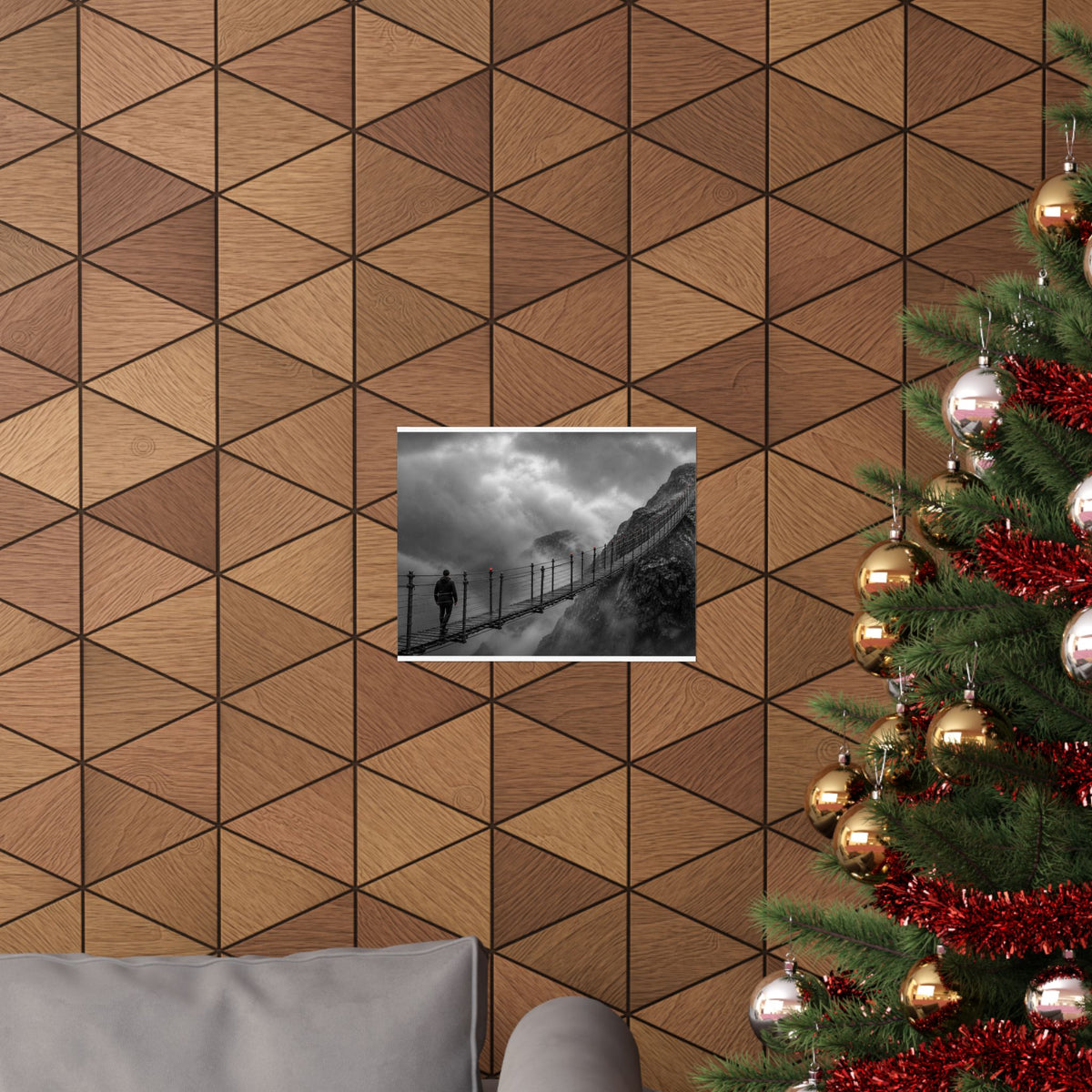 Cross What Scares You - Bedroom Art Prints | Matte Poster (Landscape)