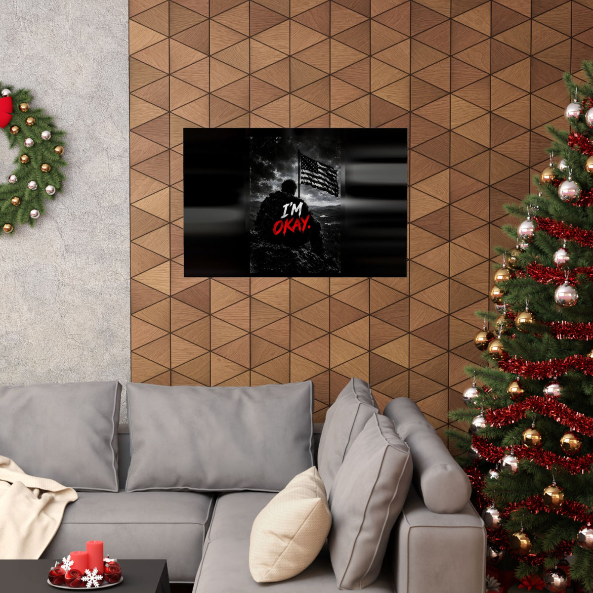 I'm Okay - Man Cave Wall Art | Matte Poster (Landscape)