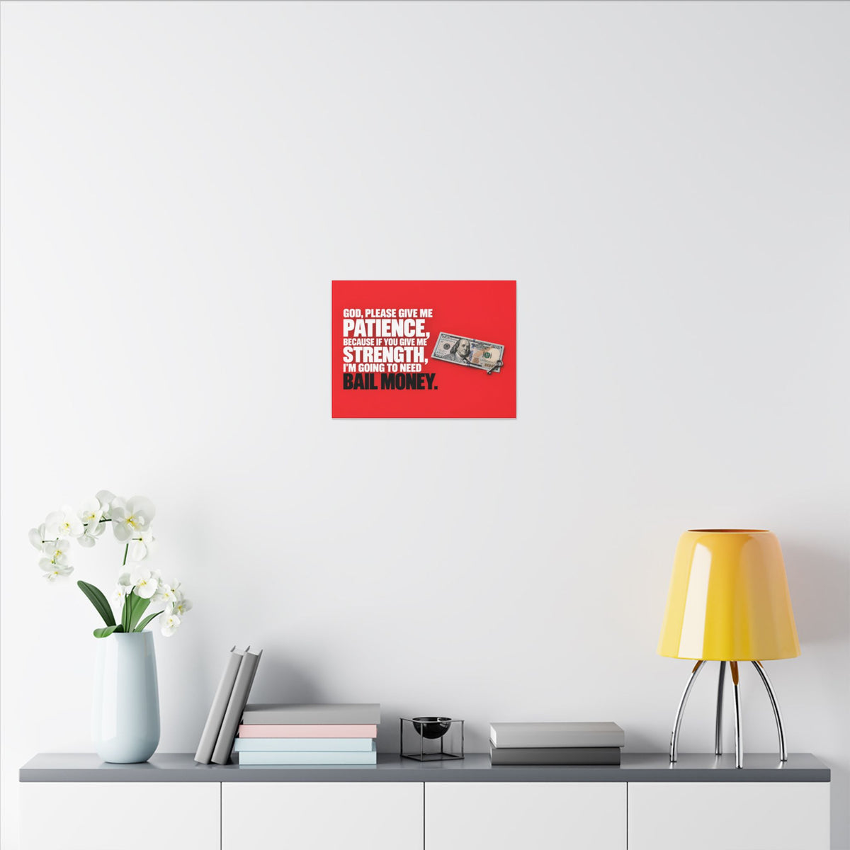 Bail Money - Meme Wall Art | Canvas (Landscape)