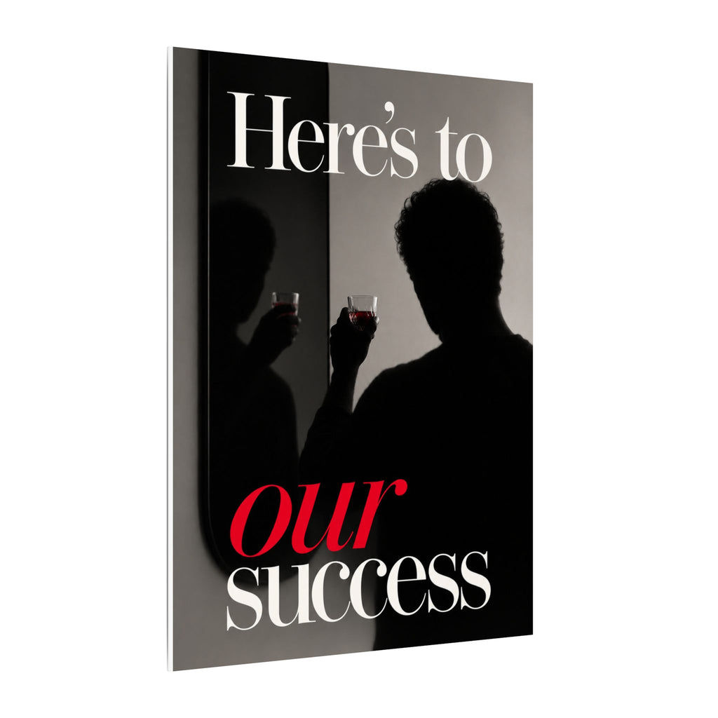 Here's To Our Success - Man Cave Wall Art | Canvas