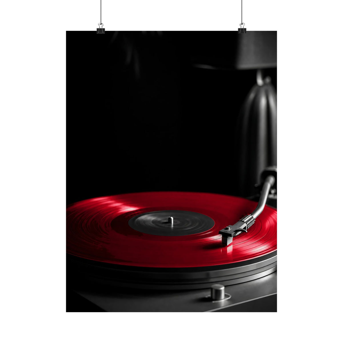 Red Vinyl - Mens Office Wall Art | Matte Poster