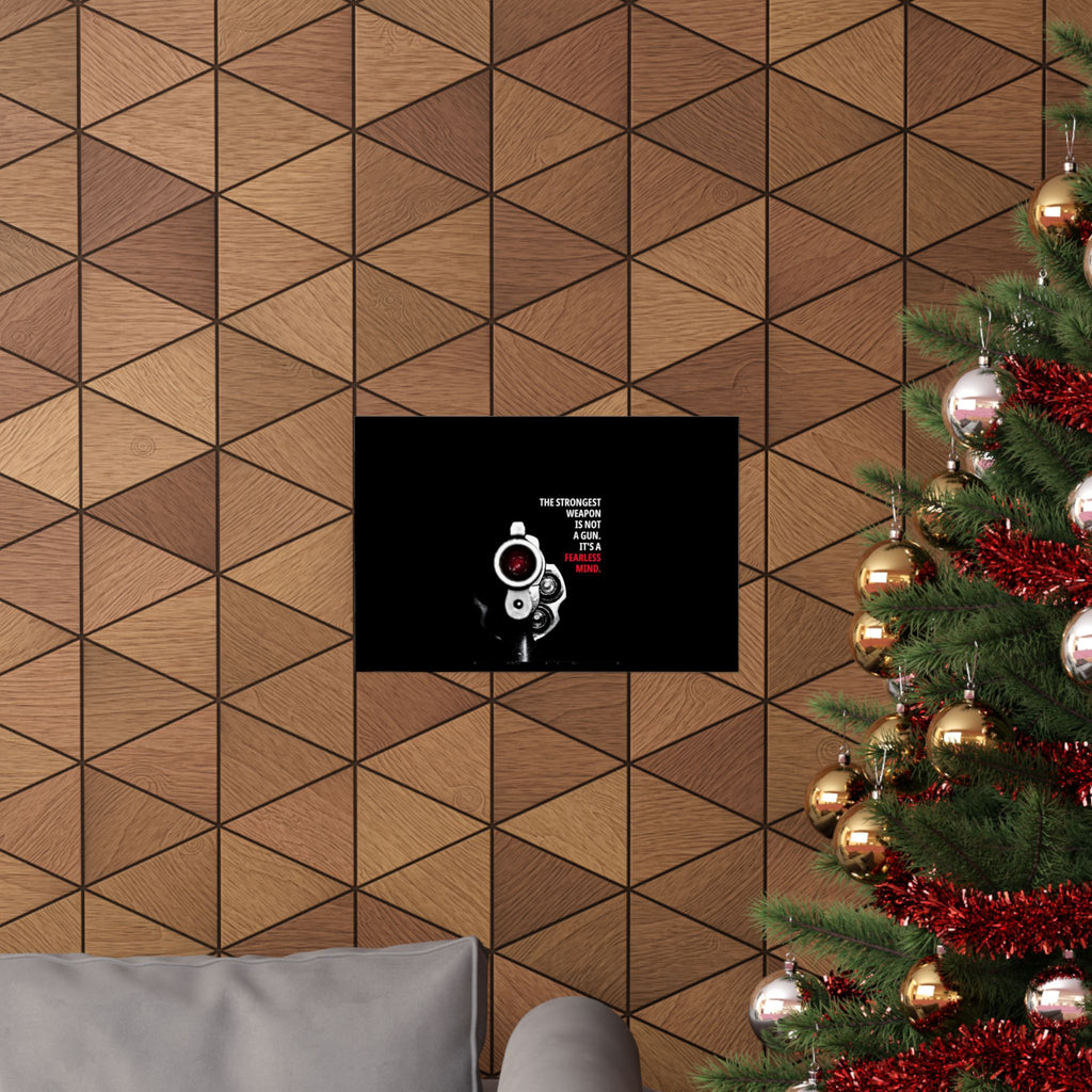 A Fearless Mind - Mindset Wall Art | Matte Poster (Landscape)