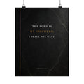 The Lord Is My Shepherd - Psalm 23 Scripture Wall Art | Matte Poster