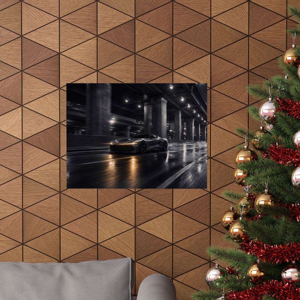 After Dark - Supercar Wall Art | Matte Poster (Landscape)
