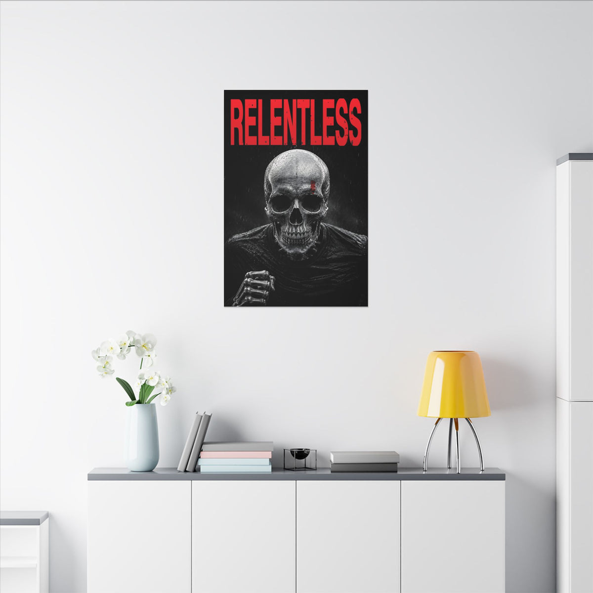 Relentless - Skull Wall Art | Canvas