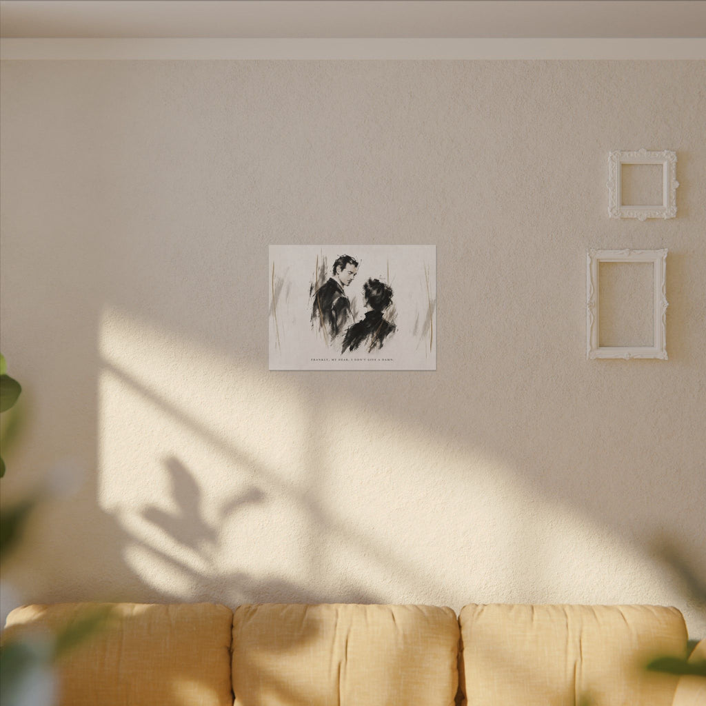 Frankly My Dear - Romantic Noir Wall Art | Canvas (Landscape)