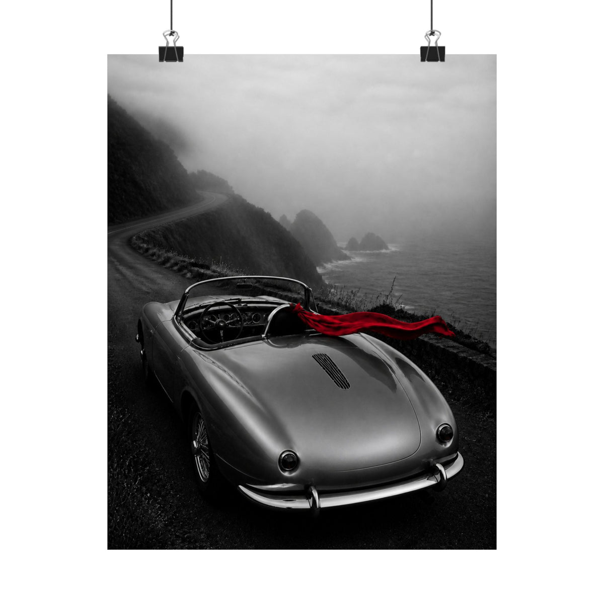 Coastal Roadster - Classic Car Wall Art | Matte Poster