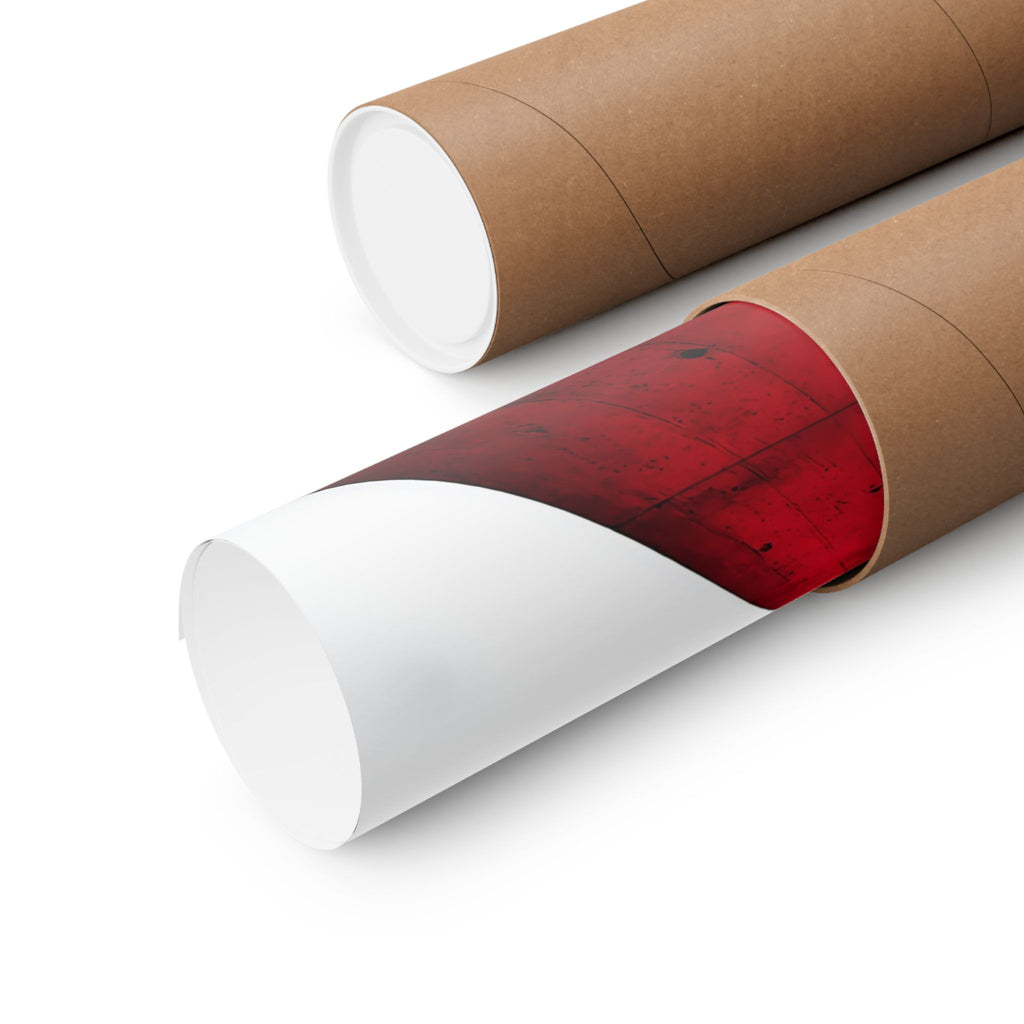 The Red Facade - Red Wall Decor | Matte Poster