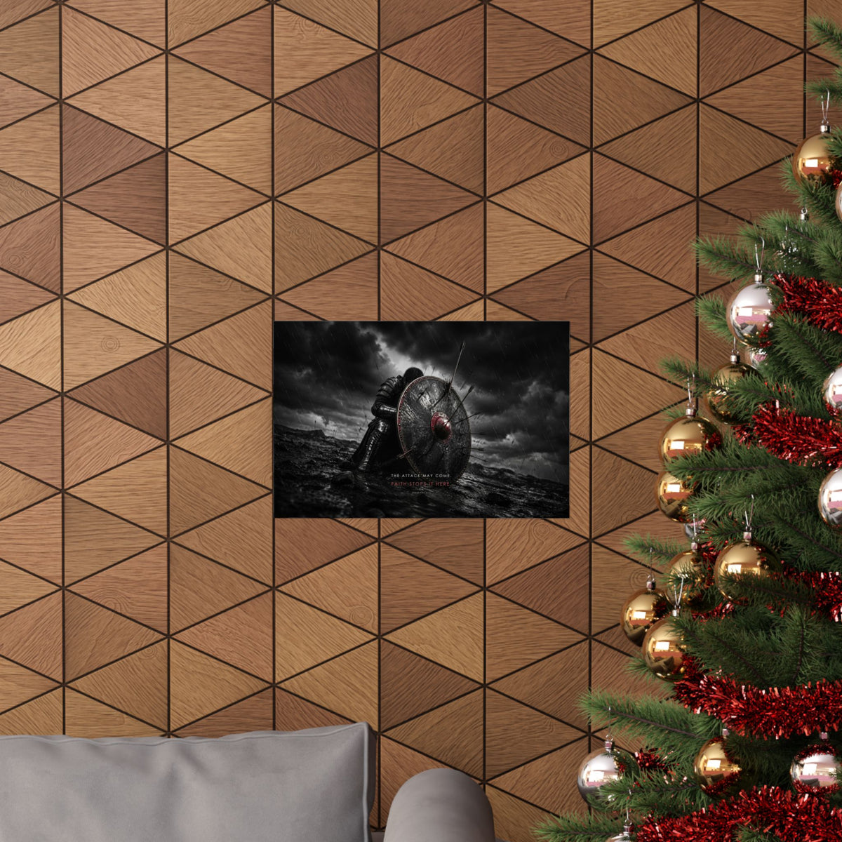 Shield of Faith - Armor of God Wall Art | Matte Poster (Landscape)