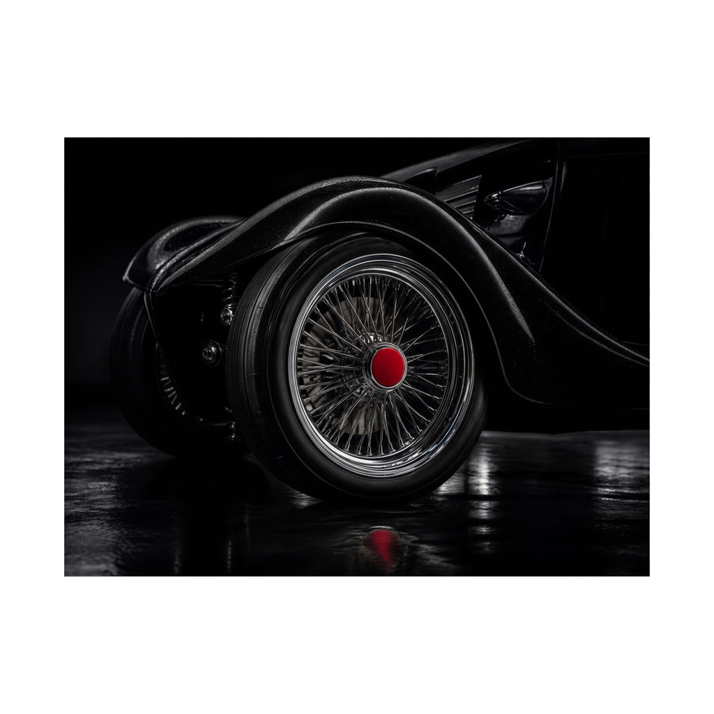 Spoke and Steel - Classic Car Wall Art | Matte Poster (Landscape)