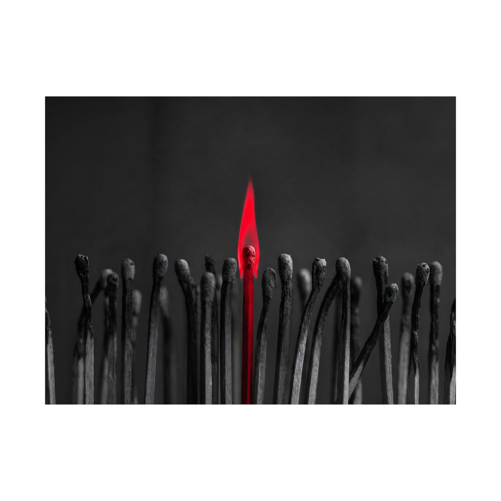 The One Still Burning - Office Wall Art For Men | Matte Poster (Landscape)