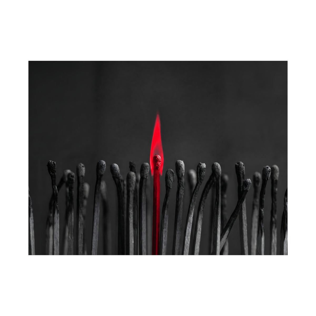 The One Still Burning - Office Wall Art For Men | Matte Poster (Landscape)