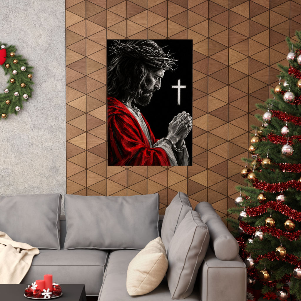 Praying Jesus - Christian Wall Art | Matte Poster