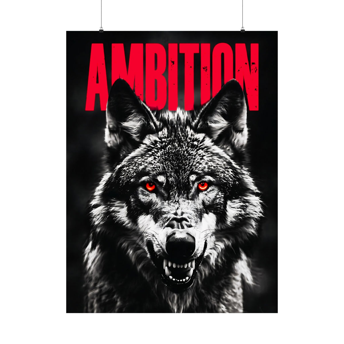 Ambition - Wolf Wall Art | Matte Poster