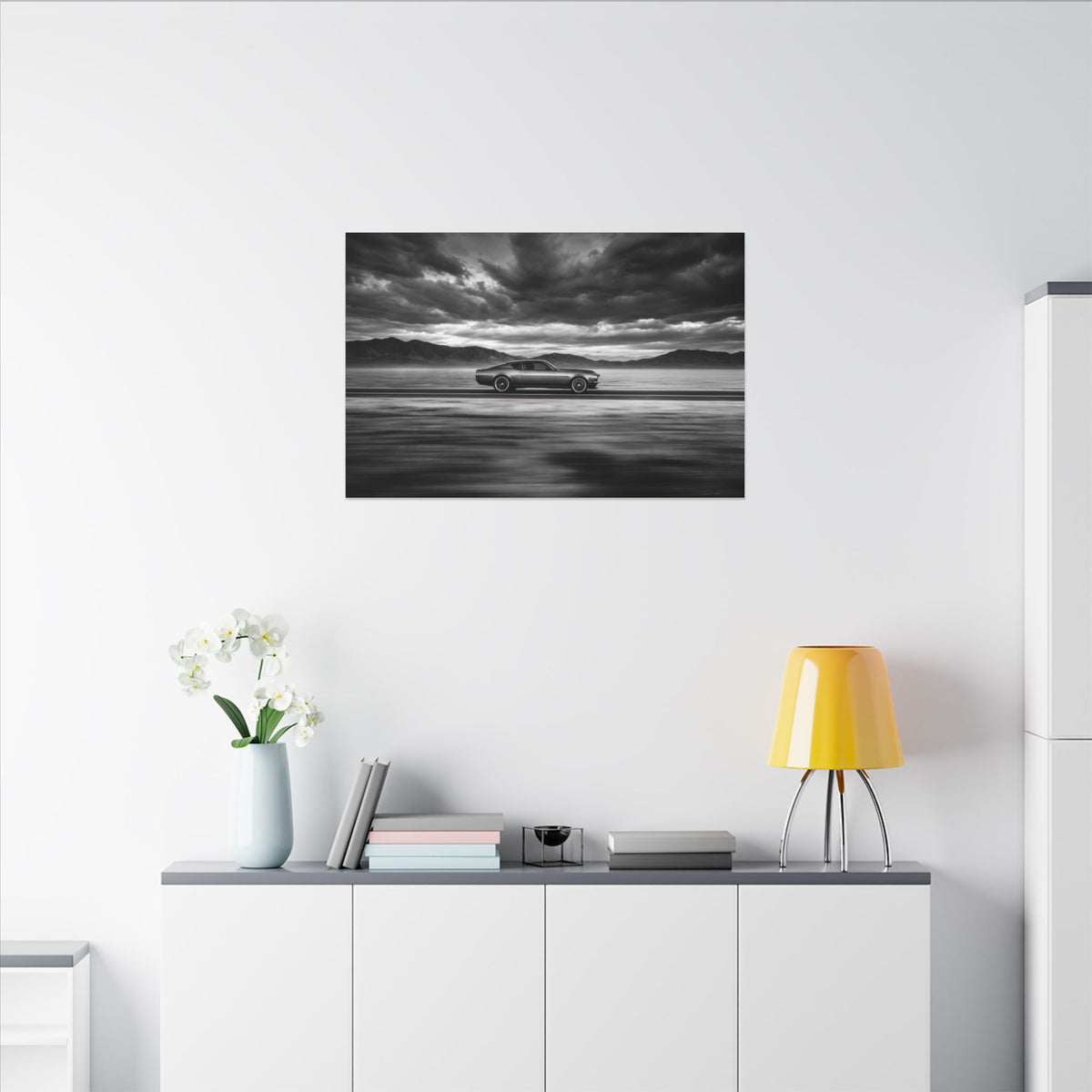 Open Road Velocity - Muscle Car Wall Art | Canvas (Landscape)