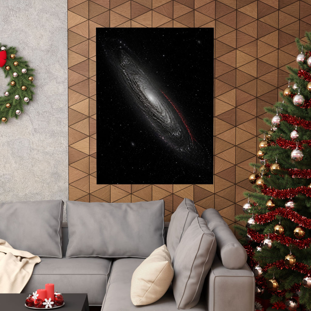 Crimson Orbit - Space Wall Art | Matte Poster