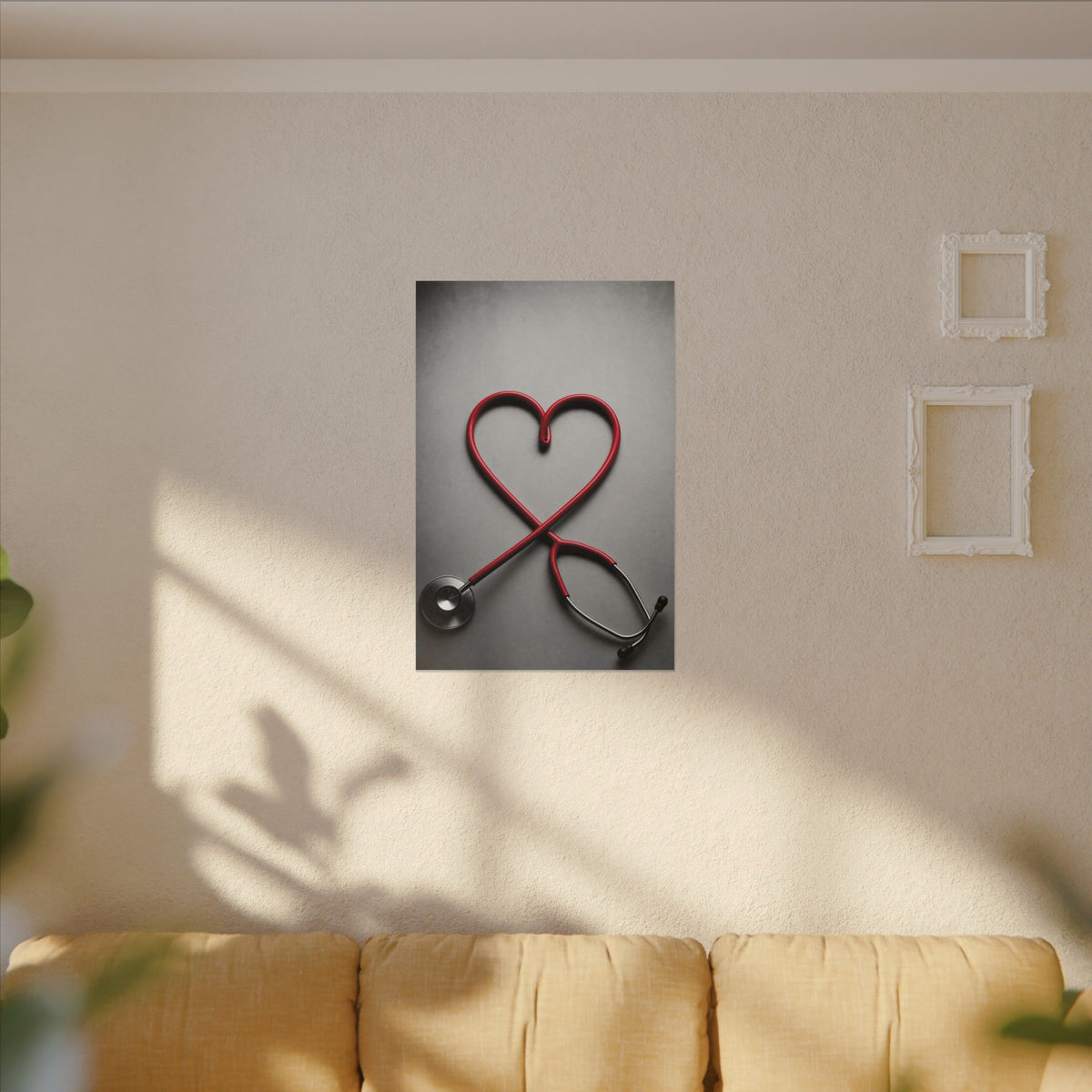 The Stethoscope Heart - Doctor's Office Wall Art | Canvas